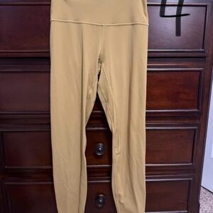 Women's Tan High-Waisted Leggings